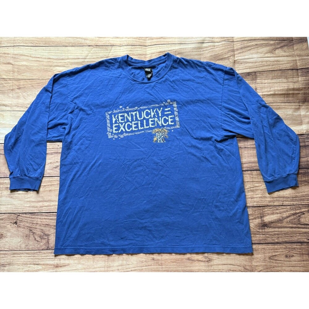 Vintage Kentucky Excellence Wildcats Starter Long Sleeve T Shirt Men's Size 2XL